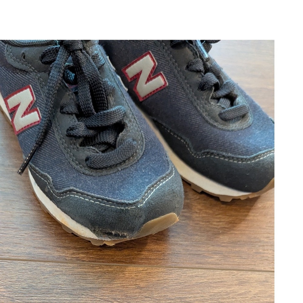 New Balance 515 Boys Navy Blue Red Denim Sneakers YC515DP Size 12.5 US - Picture 5 of 6